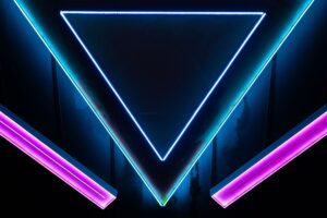 neon shape triangle 4k 1691849539