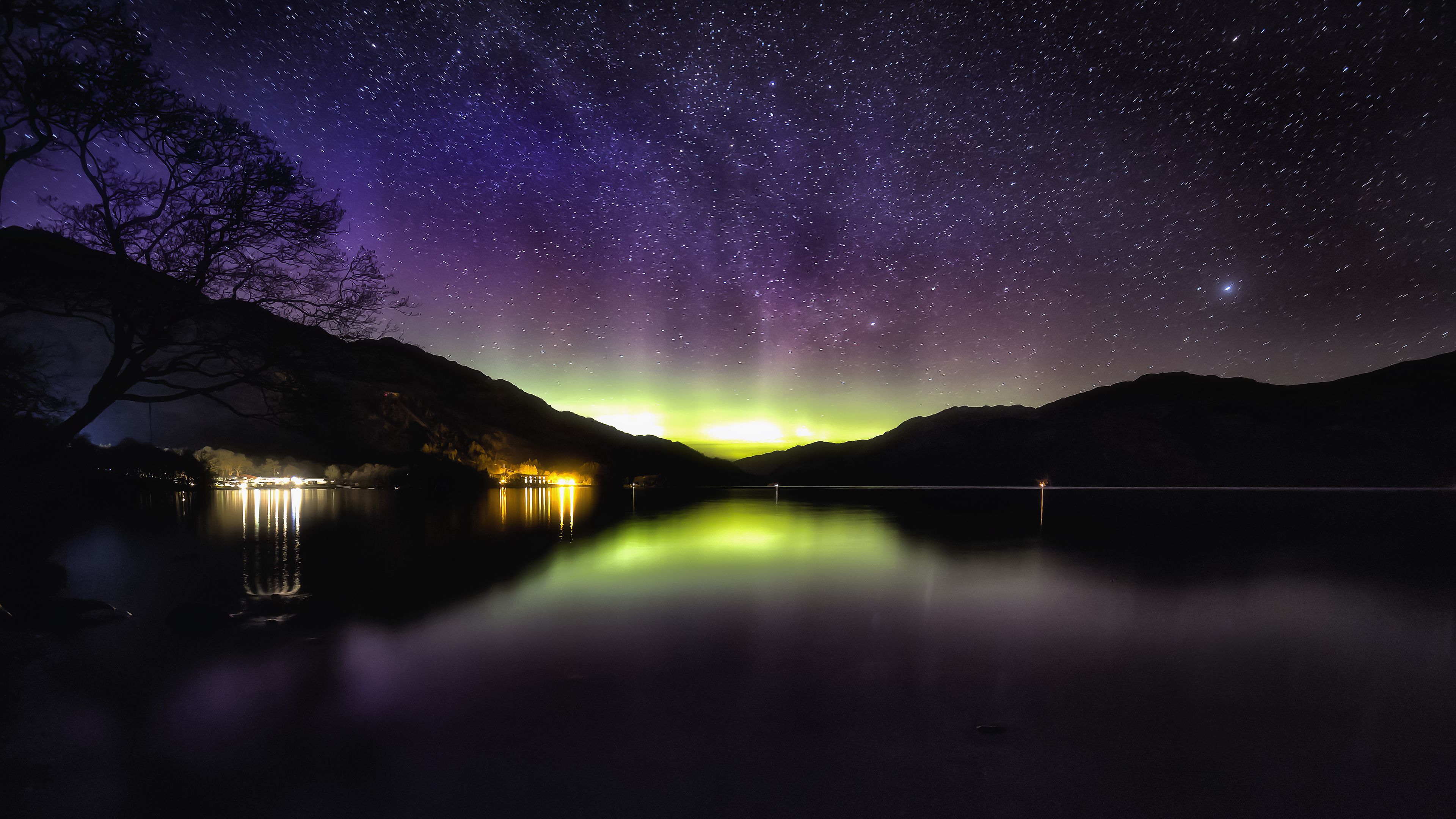 night loch lomond scotland 4k walpaper 1692028042