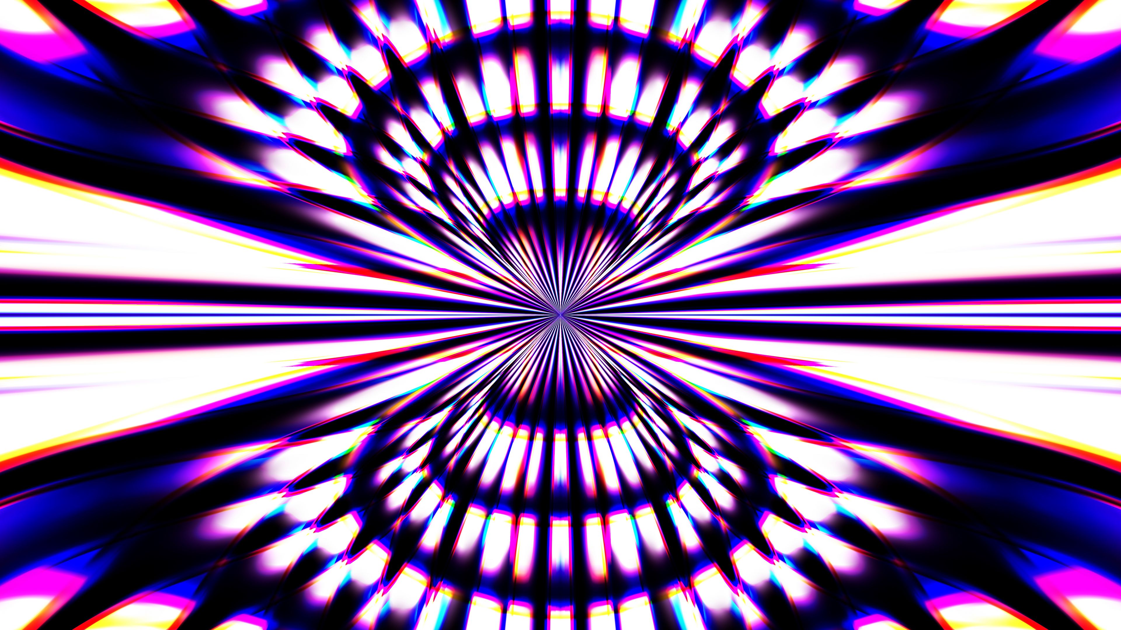 rays shapes glow abstraction 4k 1691670468