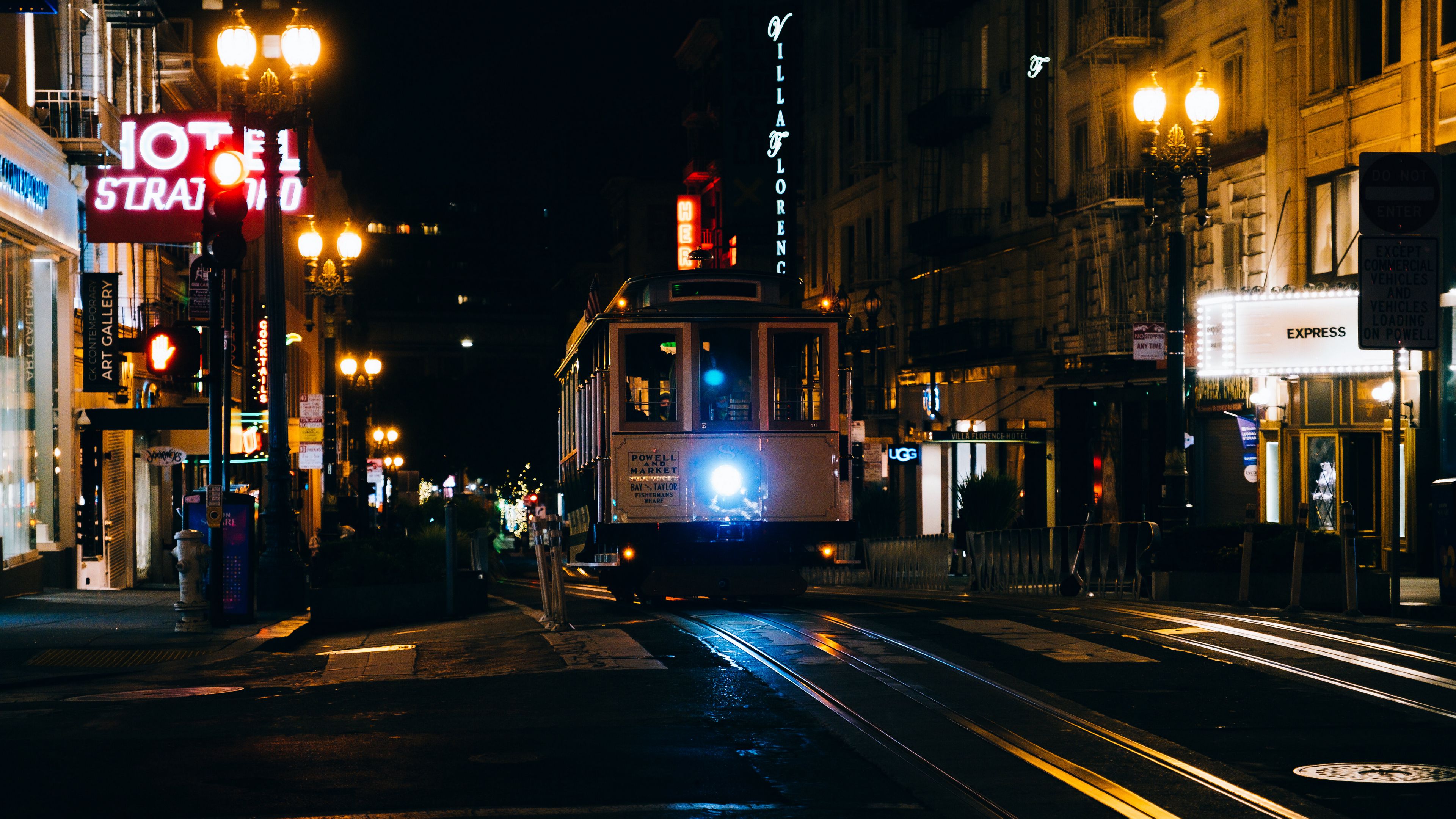 street lights night 4k 1692181086