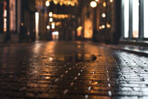 street puddle wet night 4k 1692101385