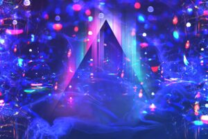 triangle glare blur bright abstraction 4k 1691670470