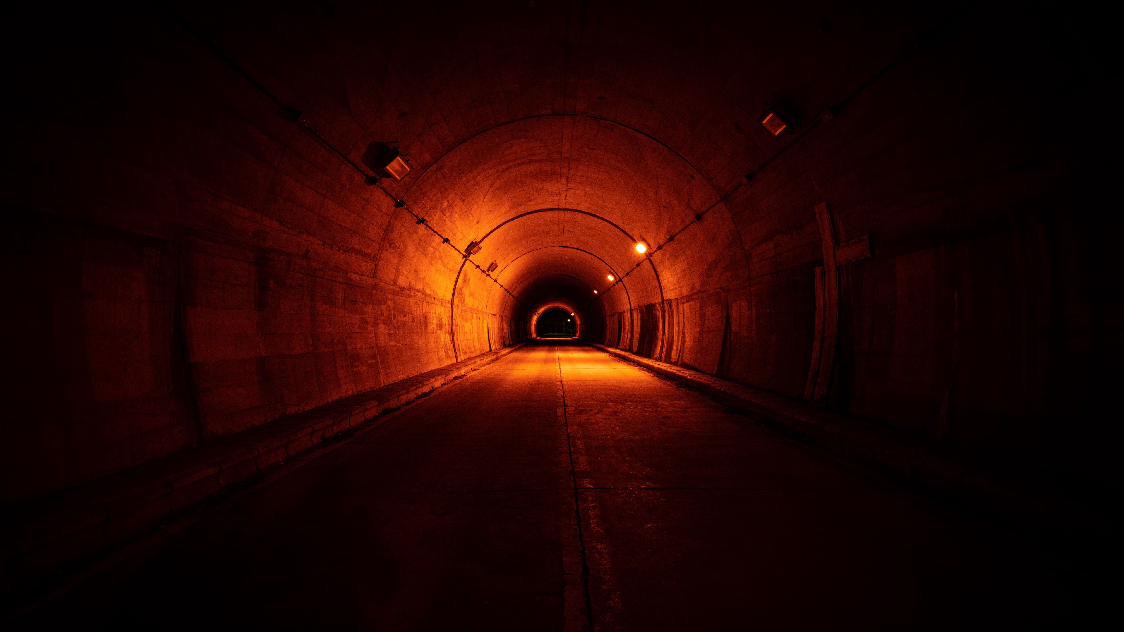 tunnel road dark backlight 4k 1692006750