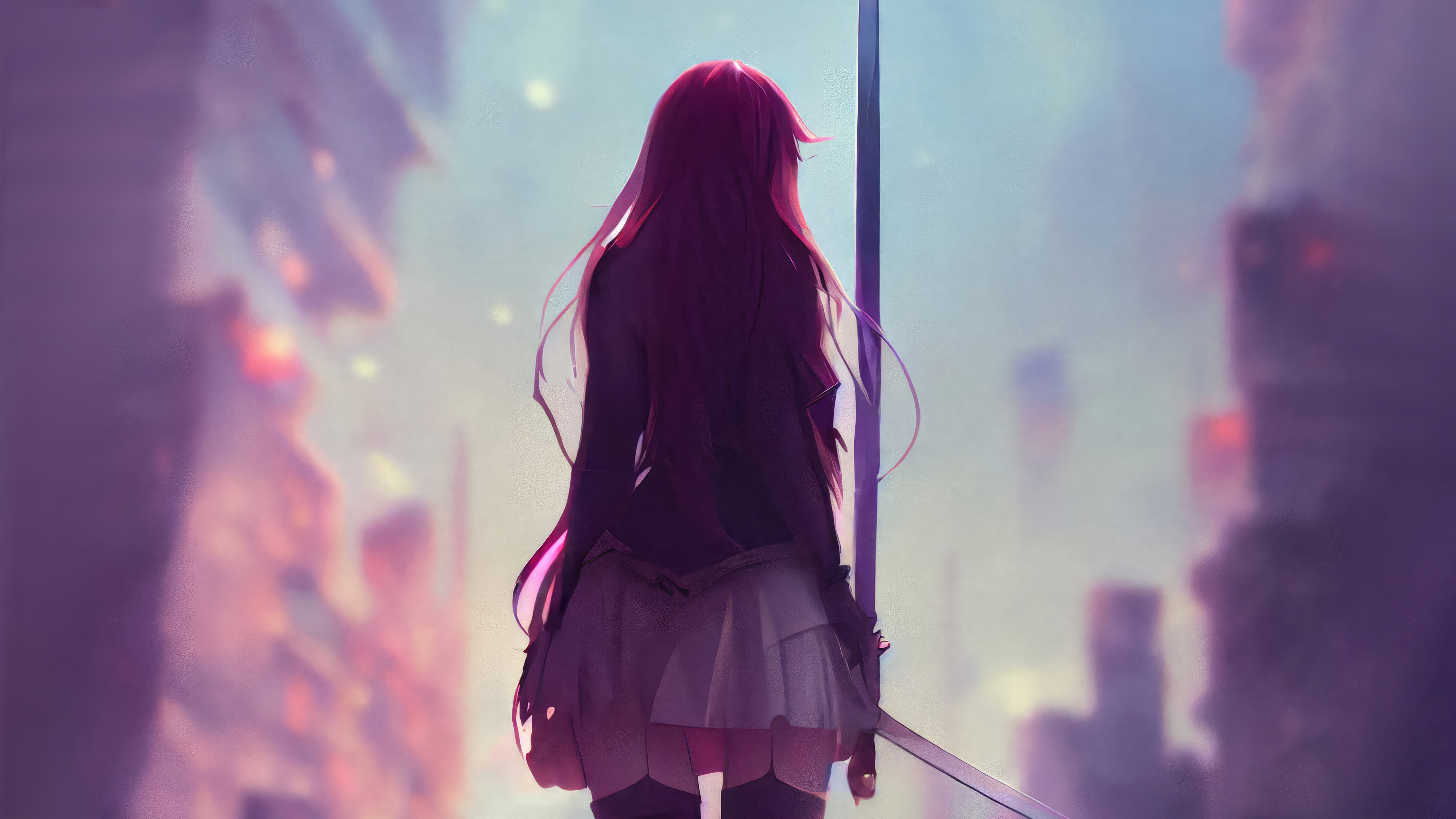 anime girl with swords 4k 1695943303