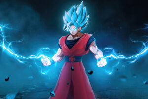 goku with lightening powers 4k 1695974386