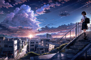 makoto shinkai anime cityscape 4k 1695927345