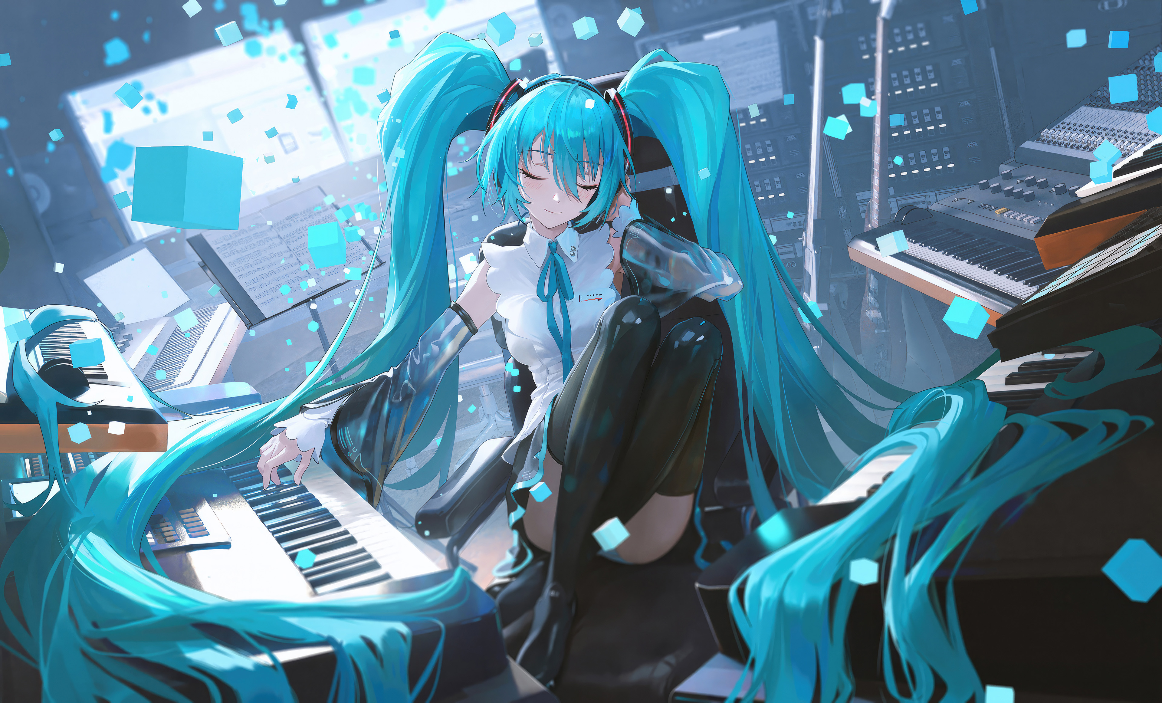 vocaloid hatsune miku anime girl 4k 1695936977