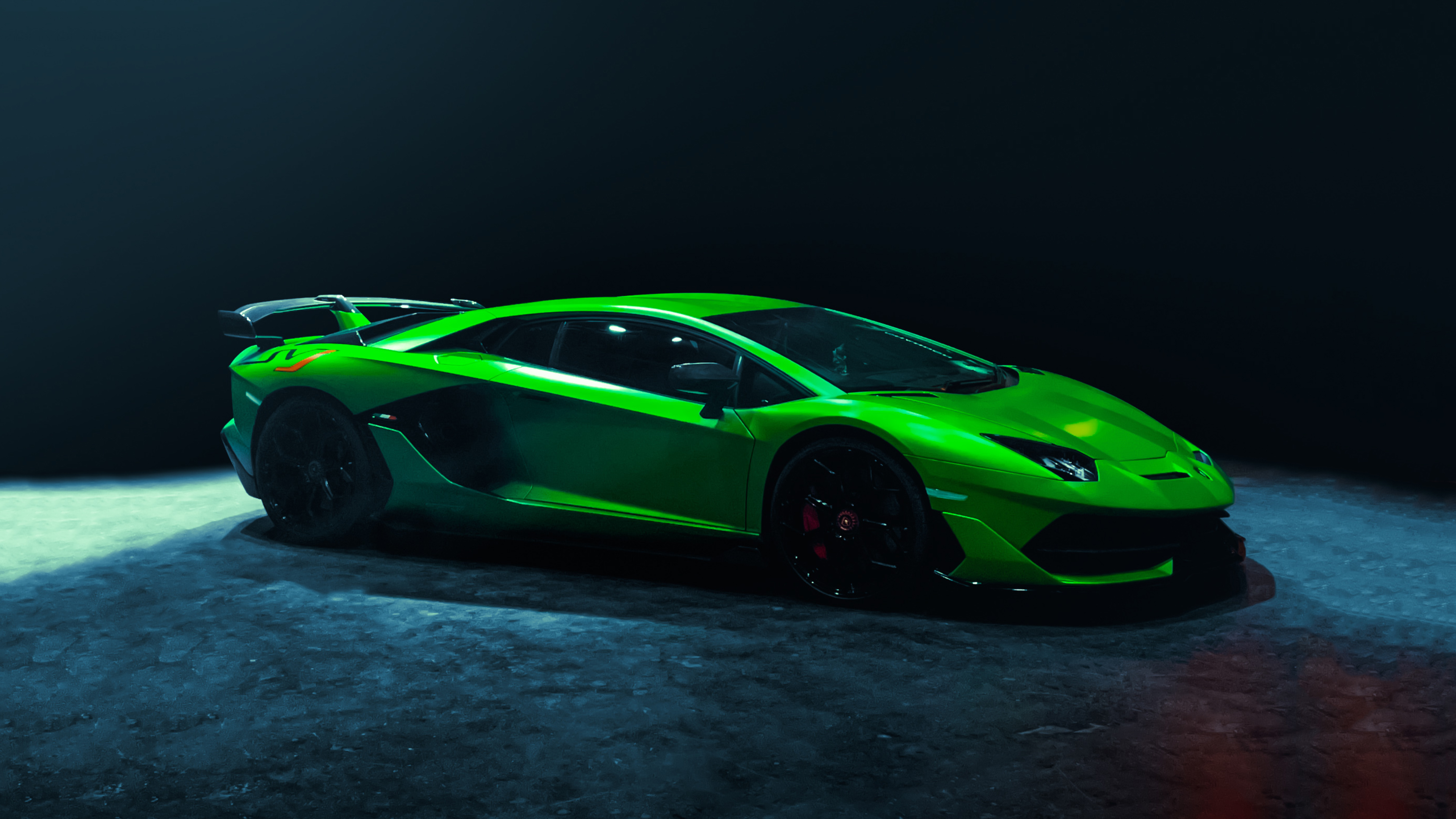 2023 green lamborghini aventardor svj 4k 1698333800