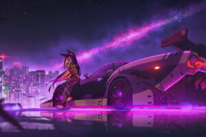 anime girl cyberpunk ride 1696413291