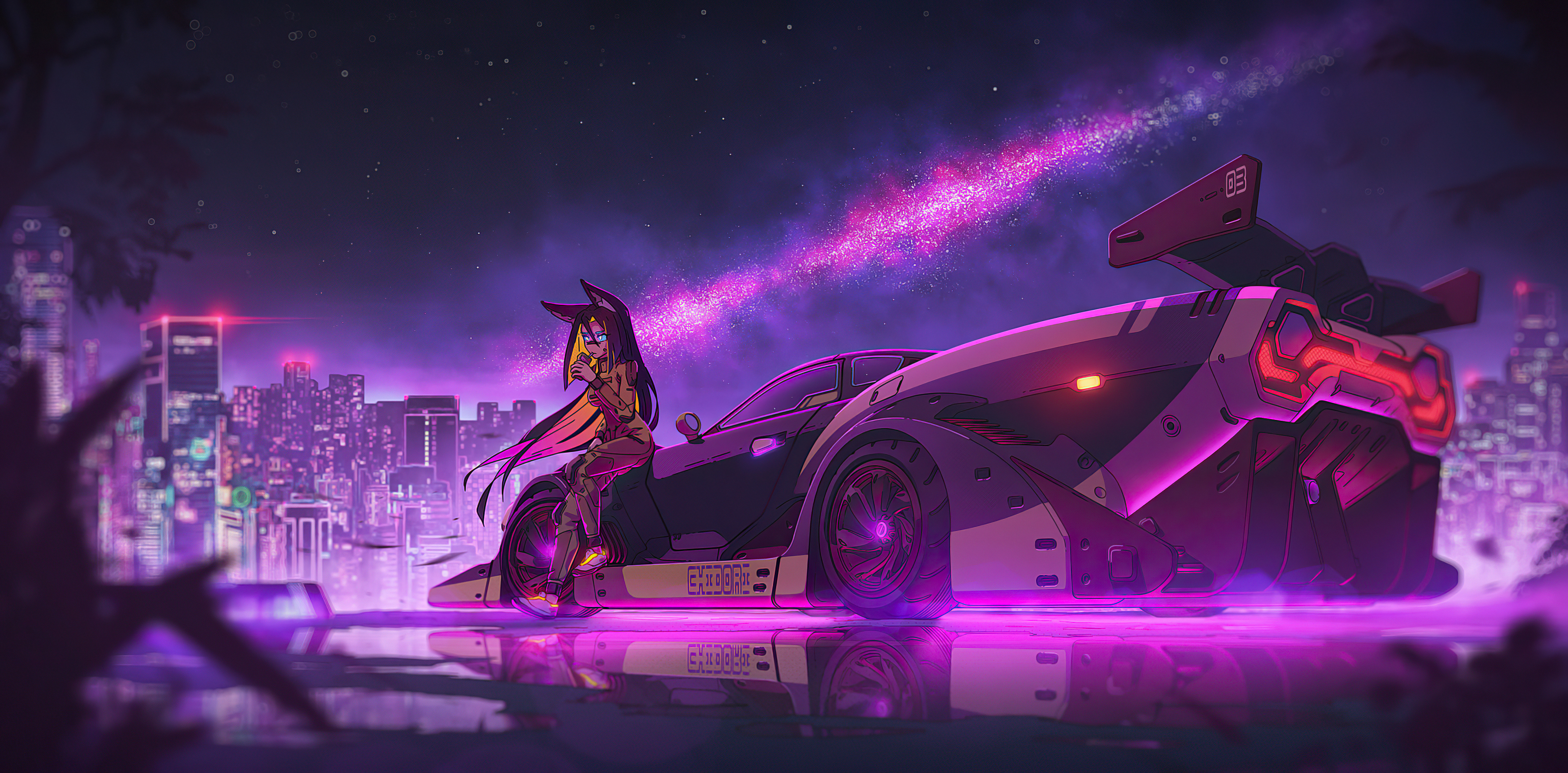 anime girl cyberpunk ride 1696413291