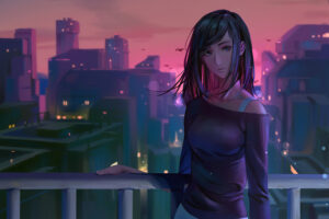 anime girl dawn city 1696785092