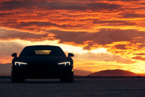 audi r8 sunset 4k 1698342678