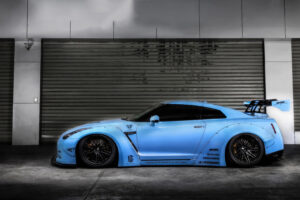 blue nissan gtr car 1698440951