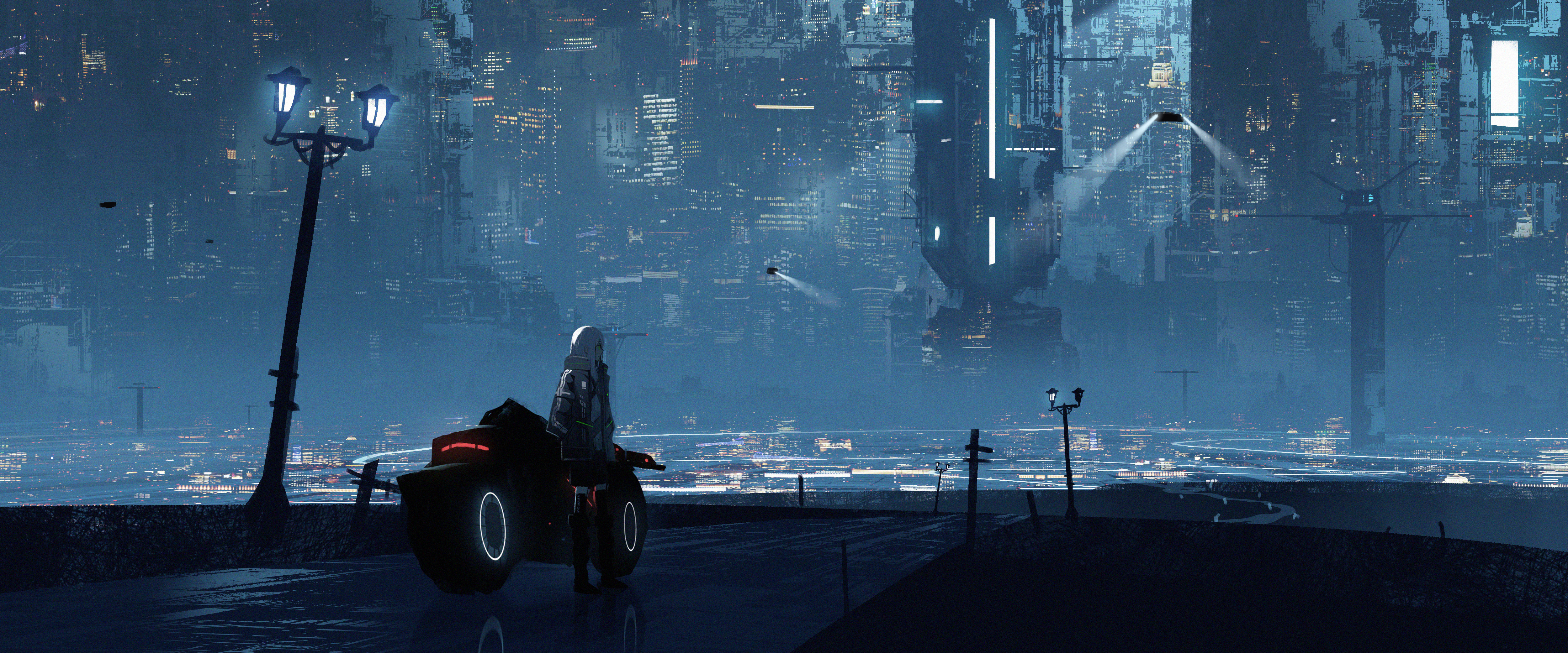 cyberpunk city anime girl 4k 1696788259