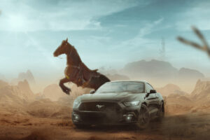 ford mustang horse 4k 1698228641