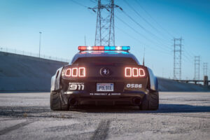 ford mustang police interceptor rear 4k 1698357984