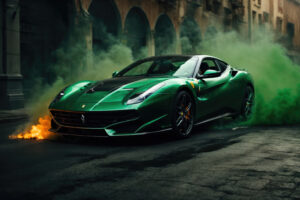 green ferrari 488 pista 4k 1697784573