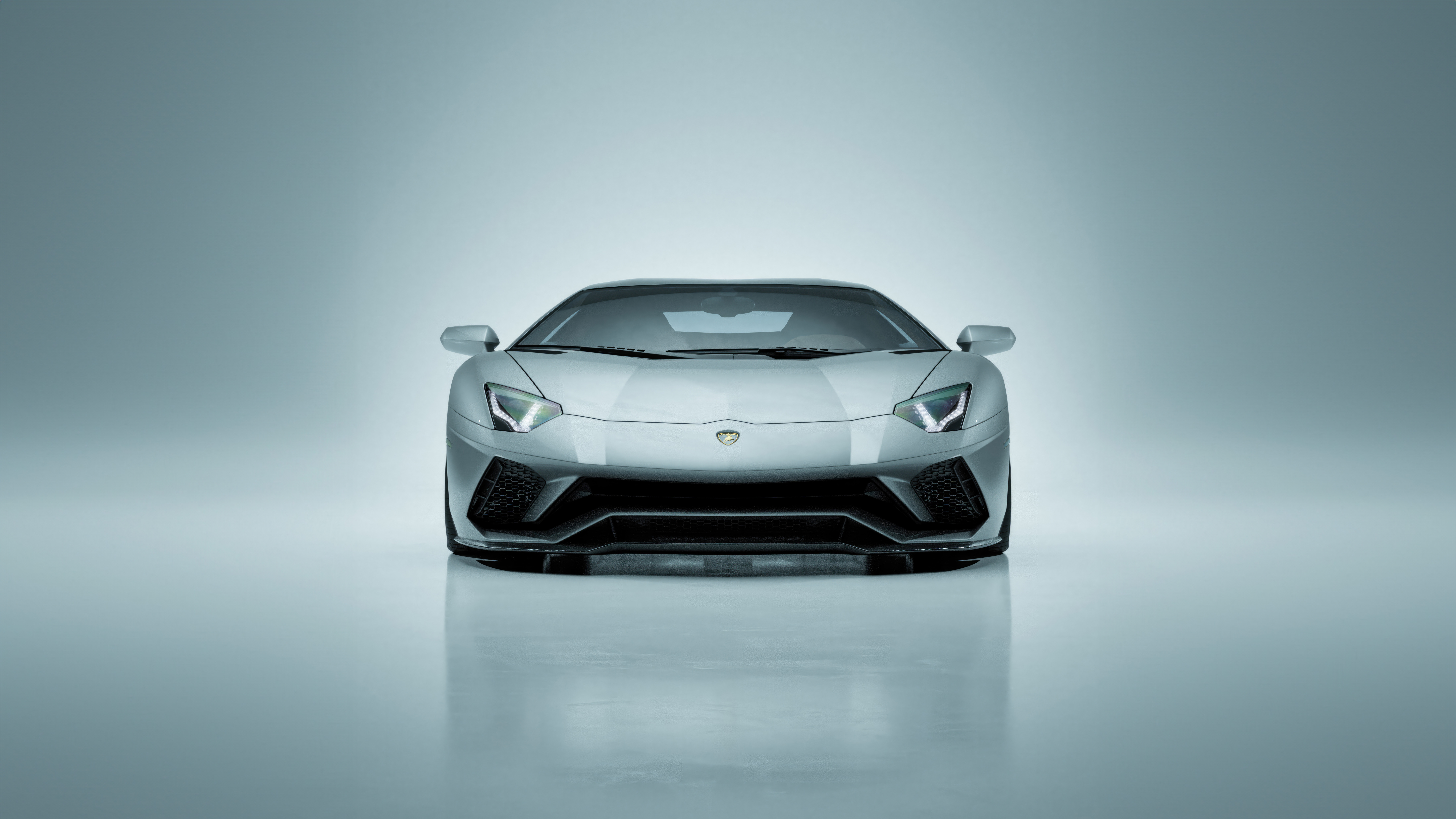 grey lamborghini aventador 4k 1697784573