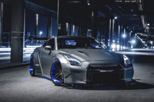 grey nissan gtr 4k 1698266026