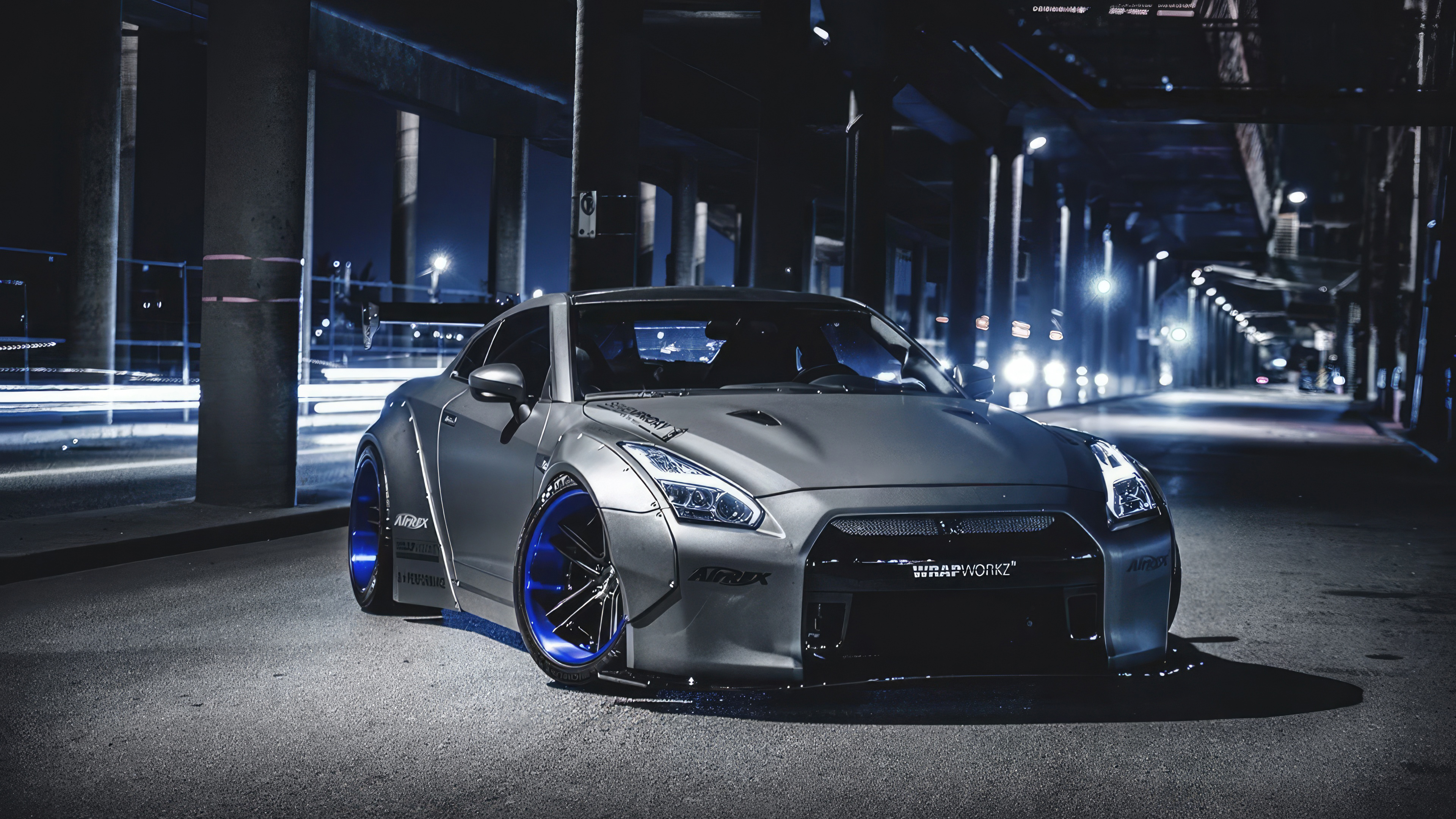 grey nissan gtr 4k 1698266026