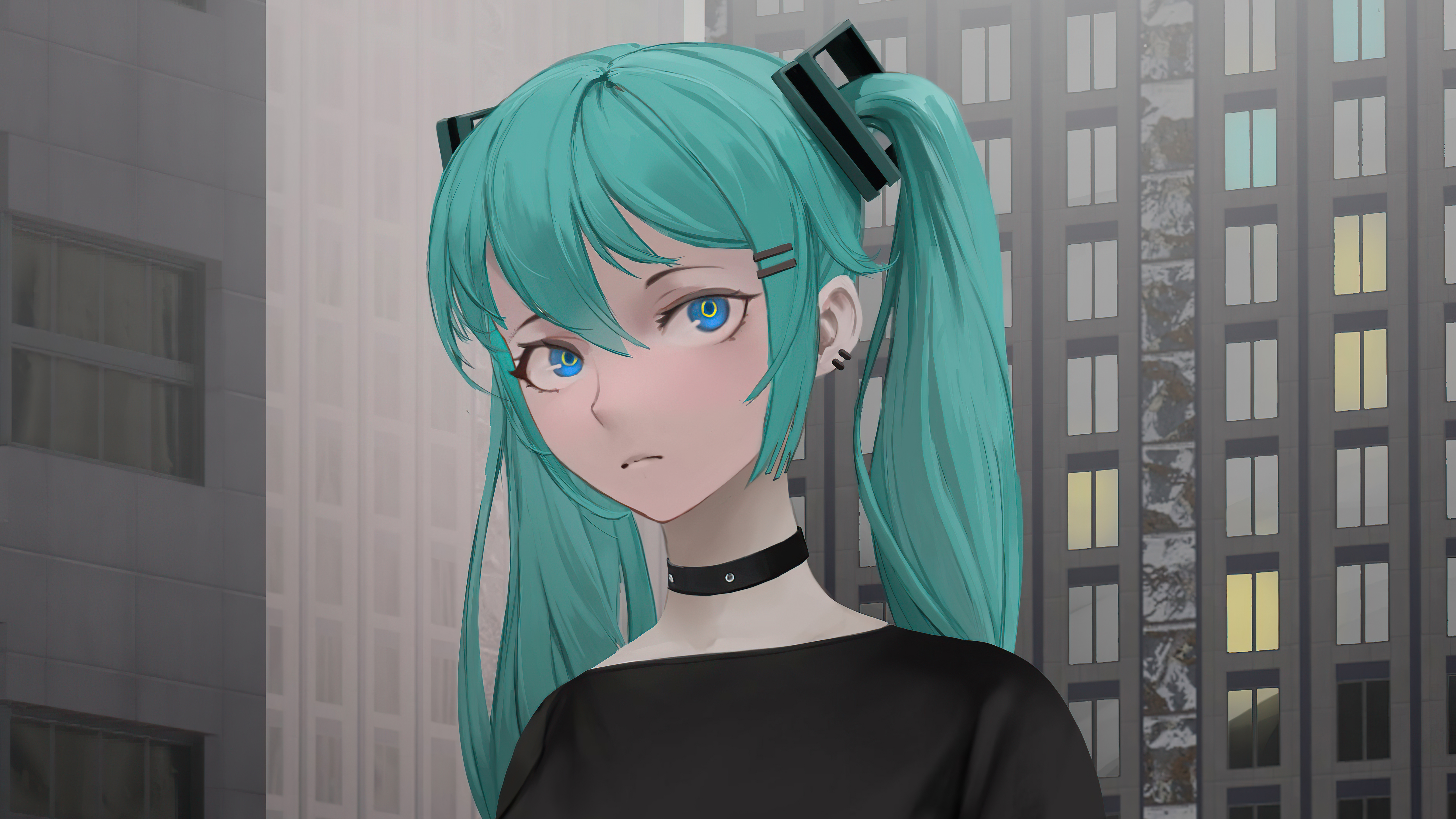 hatsune miku vocaloud twintails 4k 1696231506