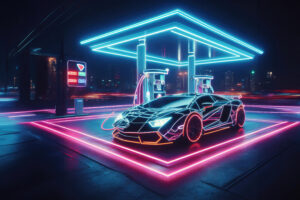 lambo neon world 4k 1697714327