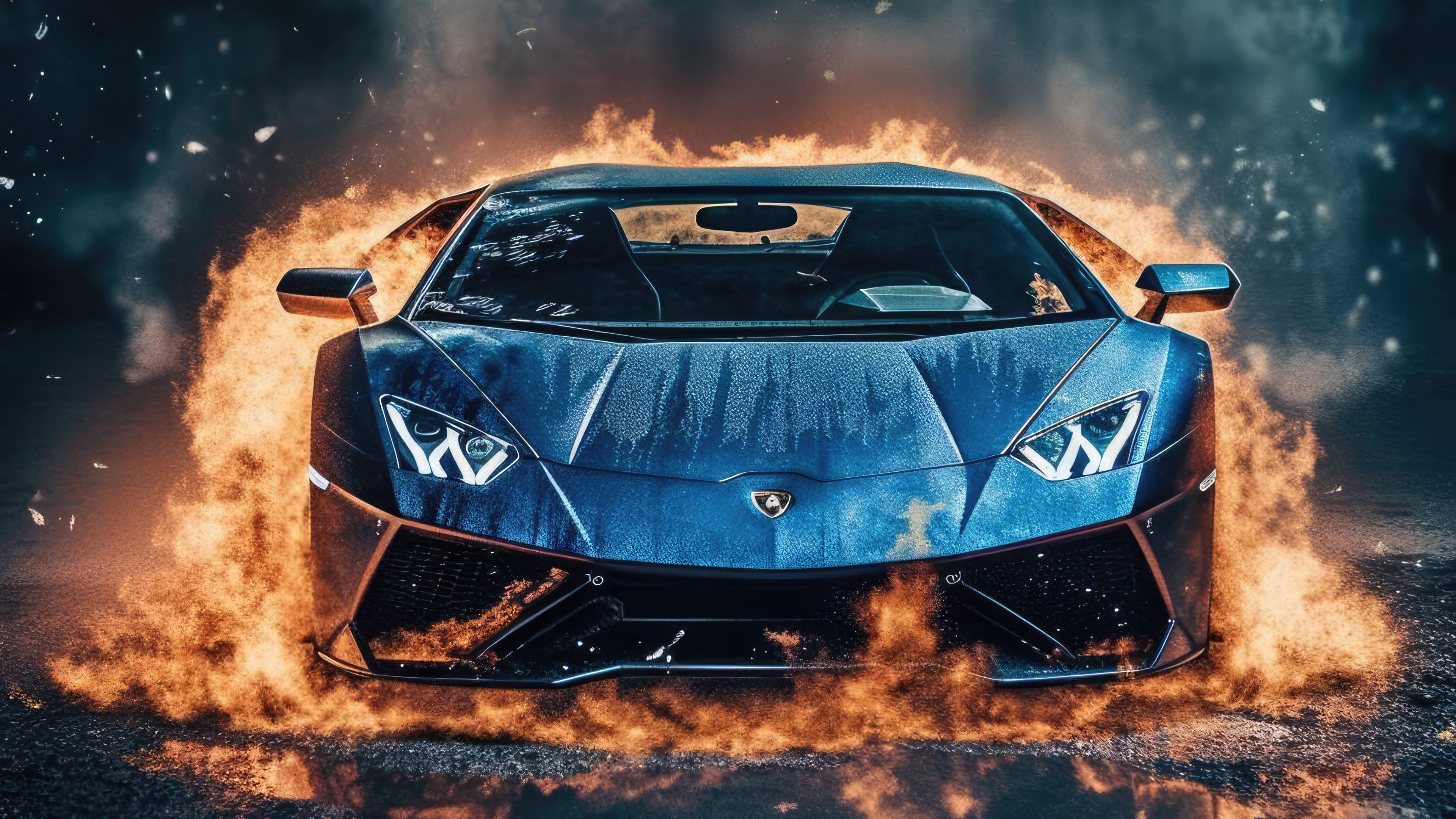 lamborghini car view 4k 1698487217