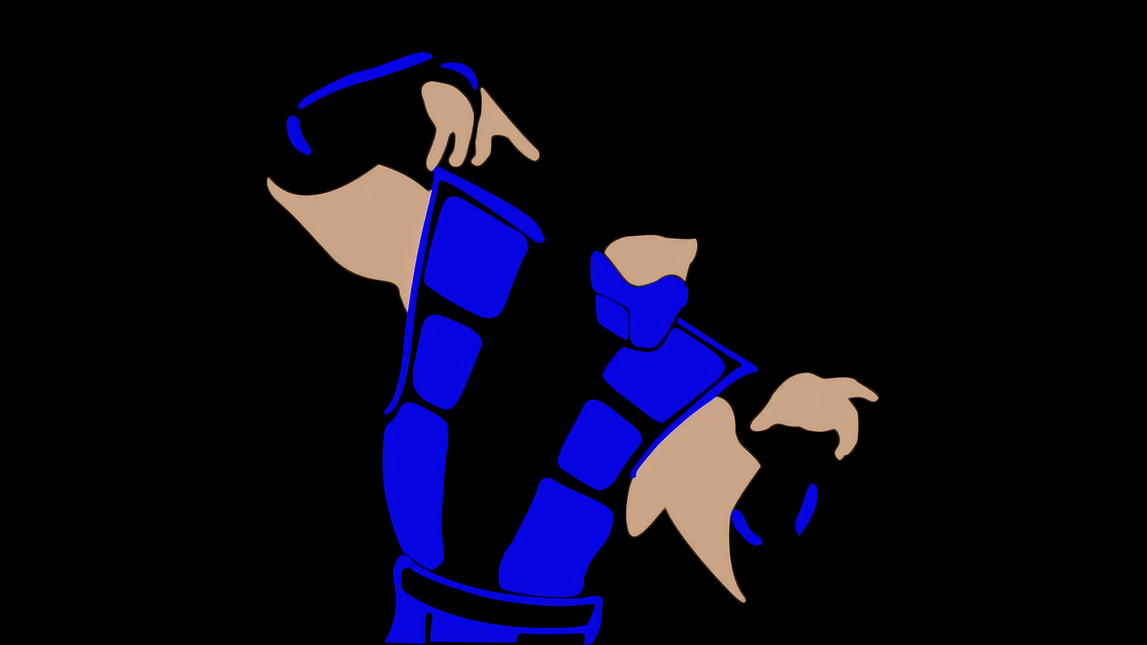 mortal kombat sub zero blue minimal 2023 4k 1698777255