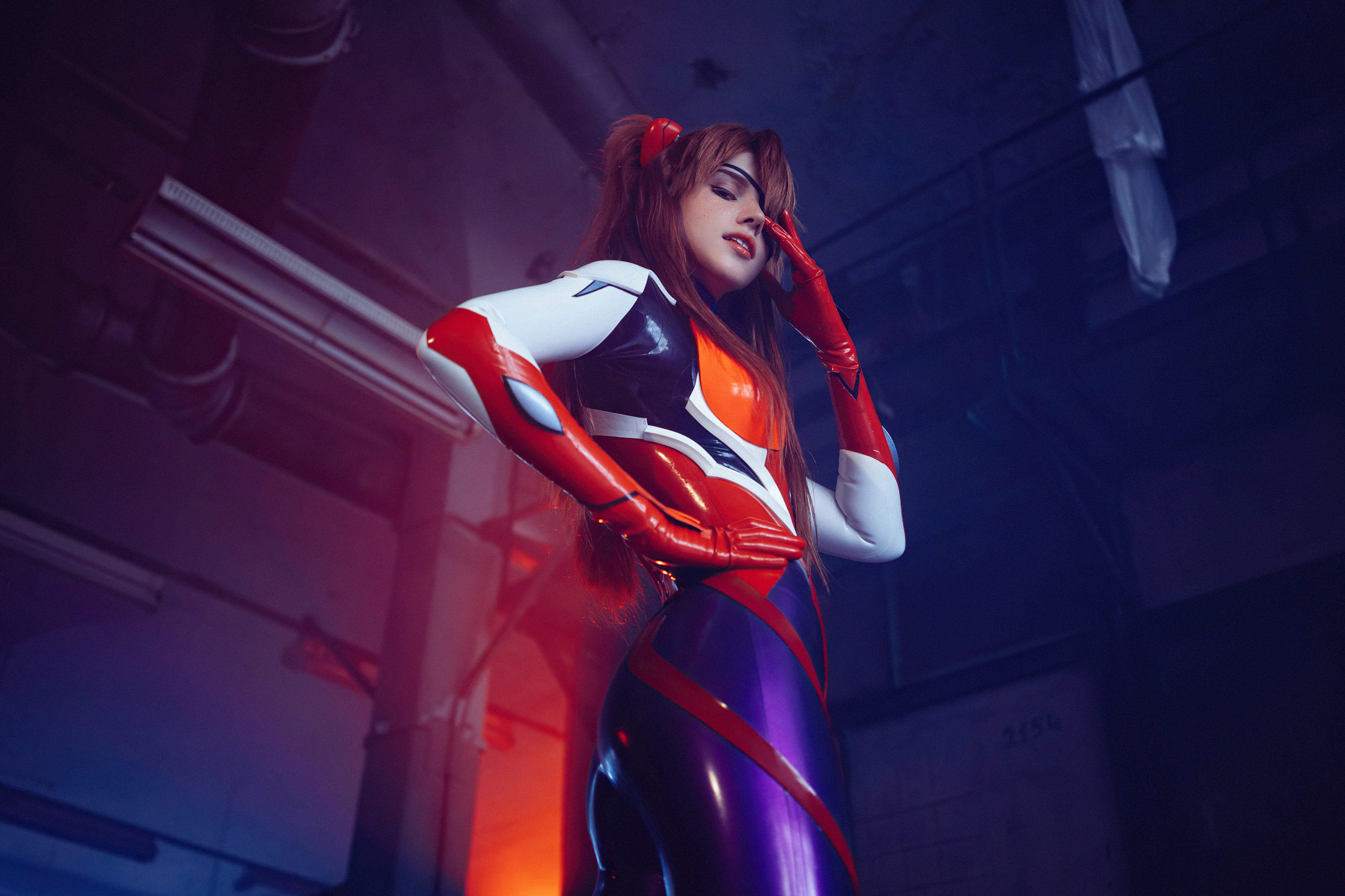 neon genesis evangelion asuka langley cosplay 4k 1696320582