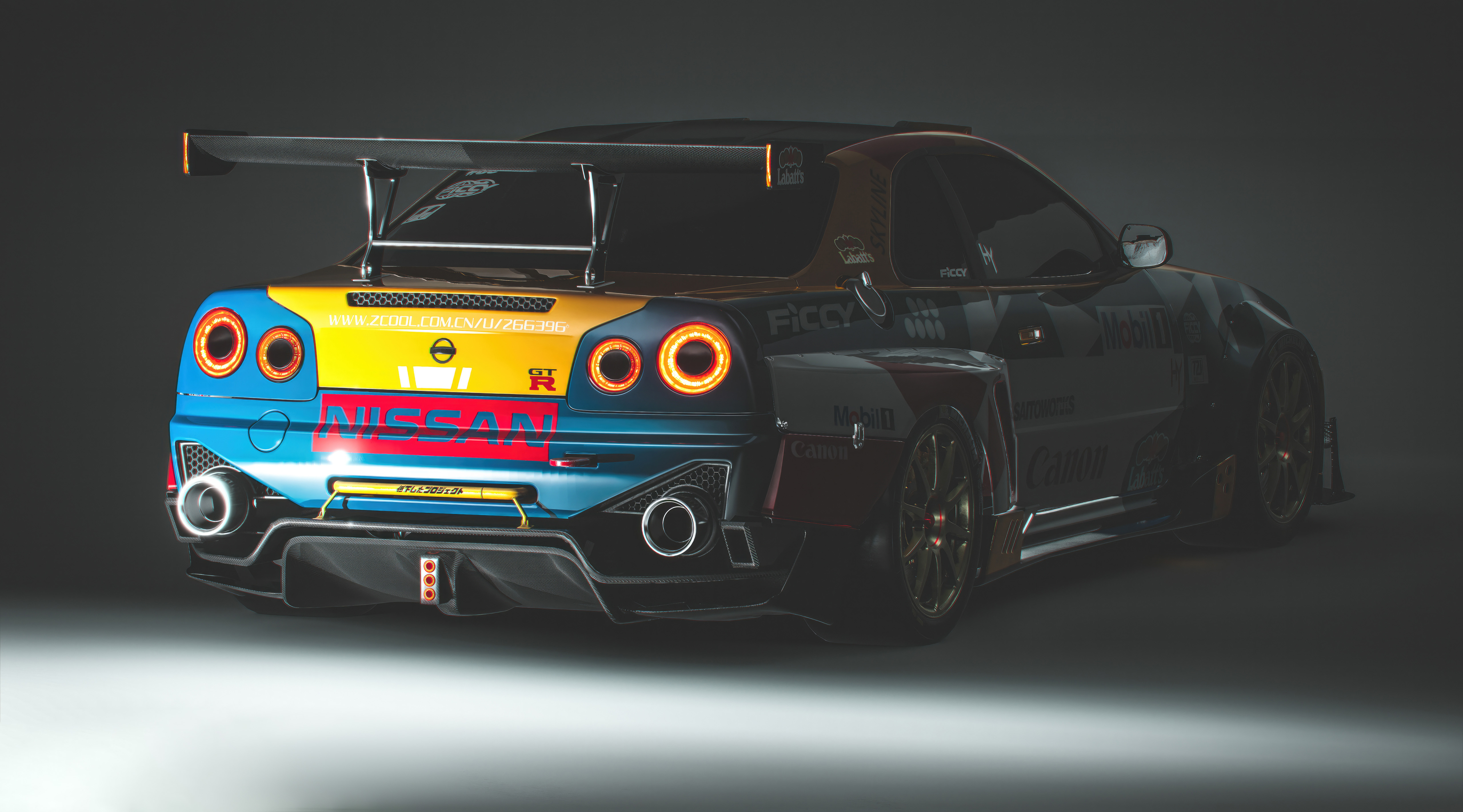 nissan gtr william racing 4k 1697749337