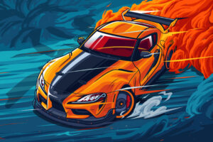 toyota supra artwork 4k 1697929730