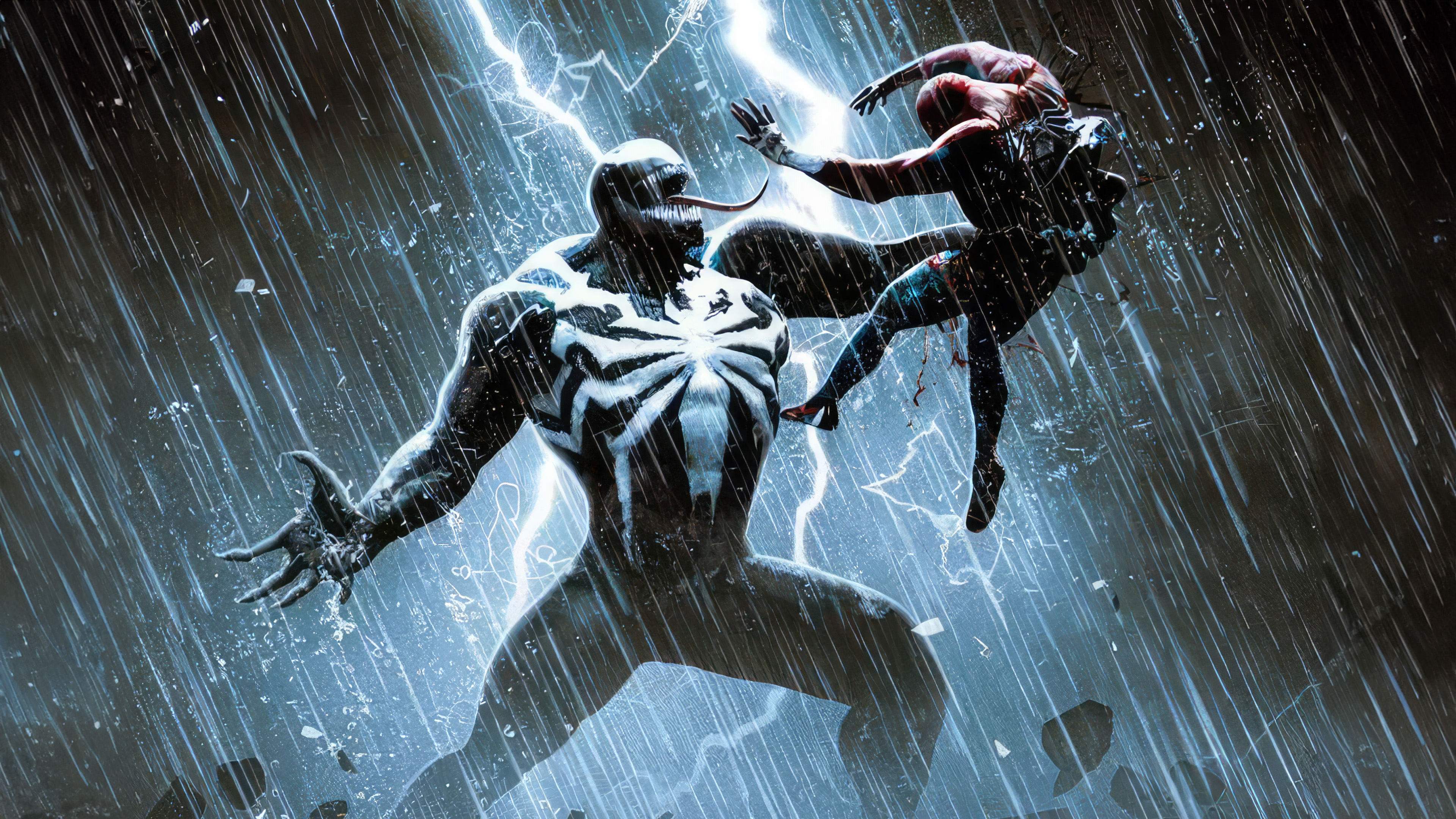 venom vs spider man showdown 4k 1698783780