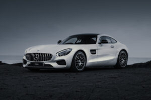 white mercedes amg gts 4k 1698333800