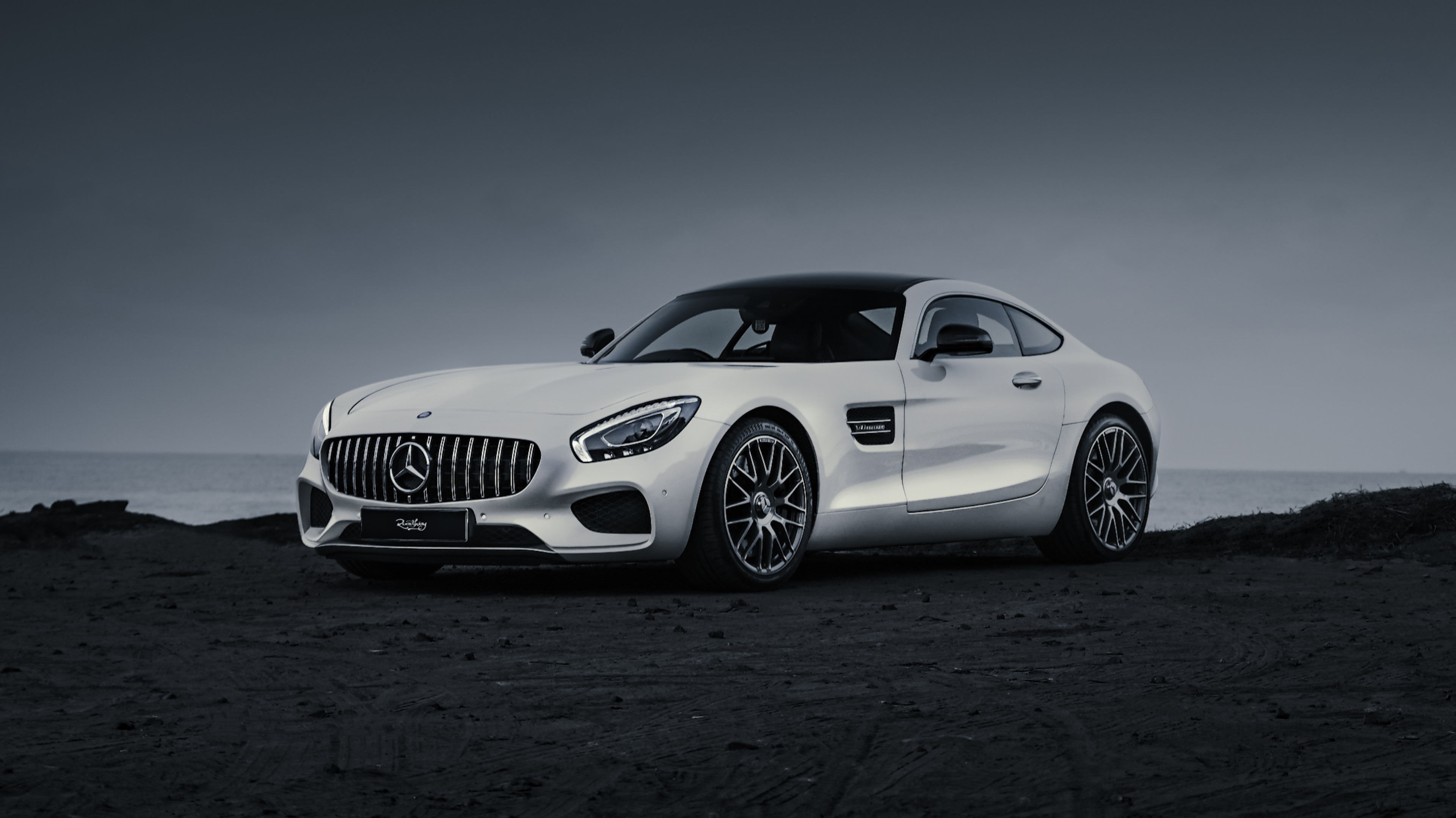 white mercedes amg gts 4k 1698333800