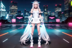 asian cyber girl city lights armor character l5.jpg