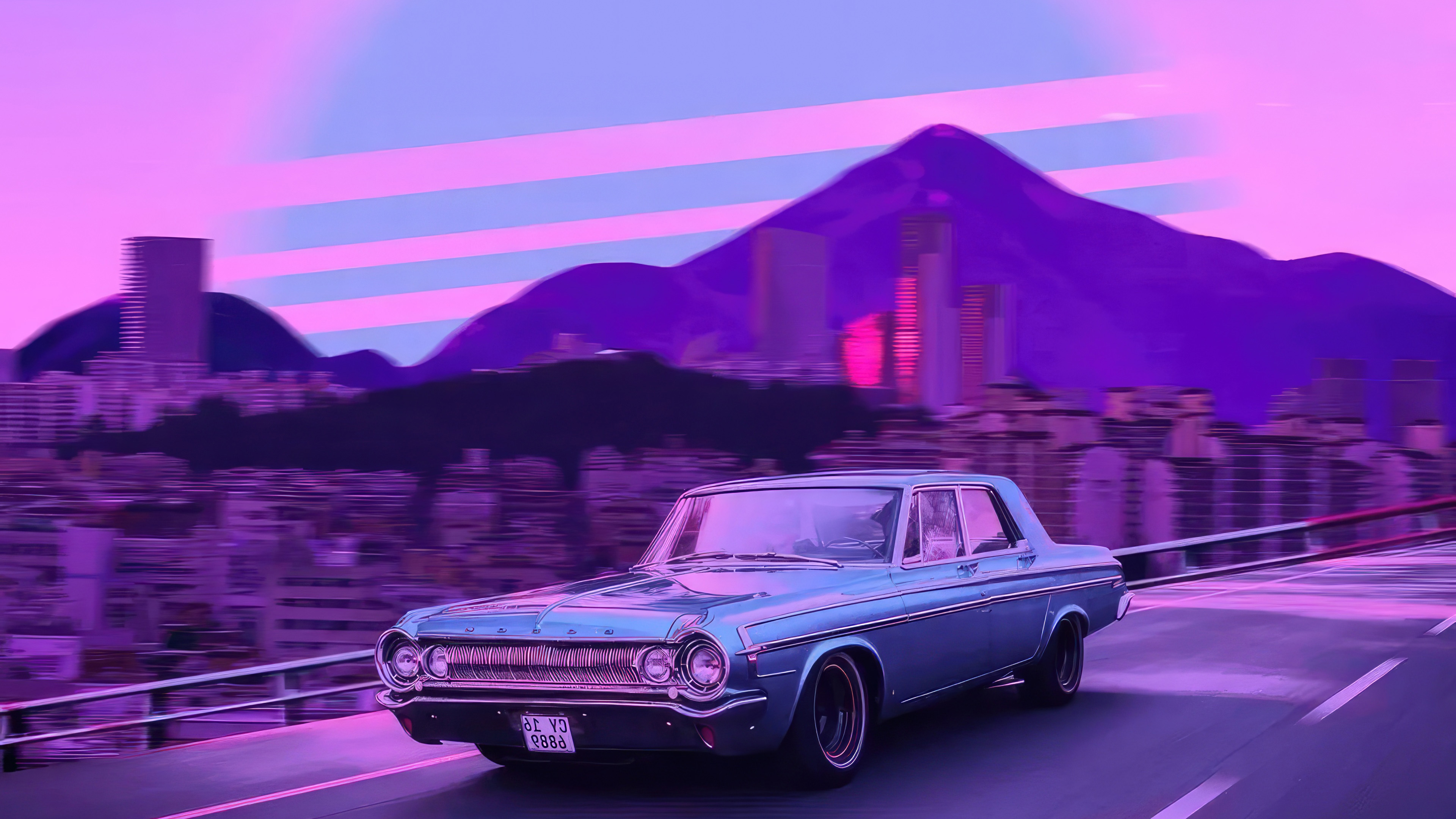 classic car on synthwave road lp.jpg