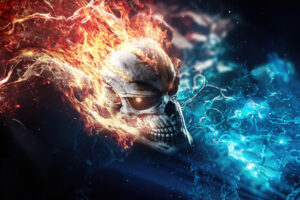 ghost rider skull burning 5k 3j.jpg