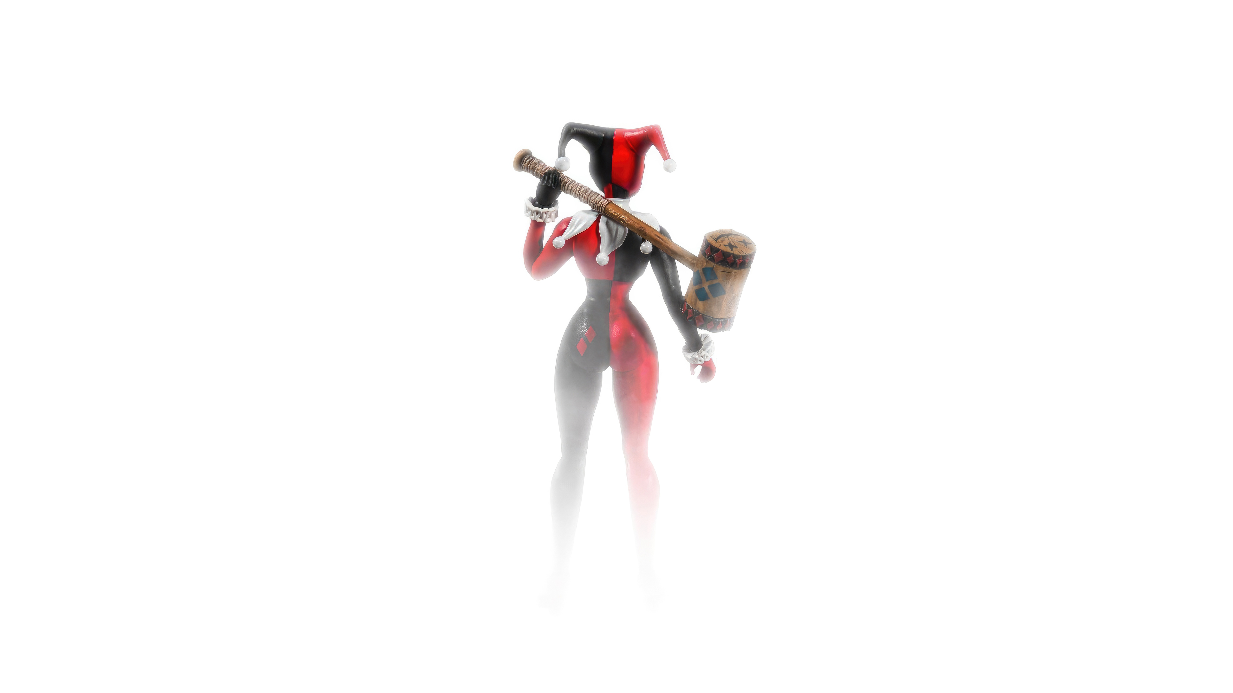 harley quinn minimal white 5k ix.jpg