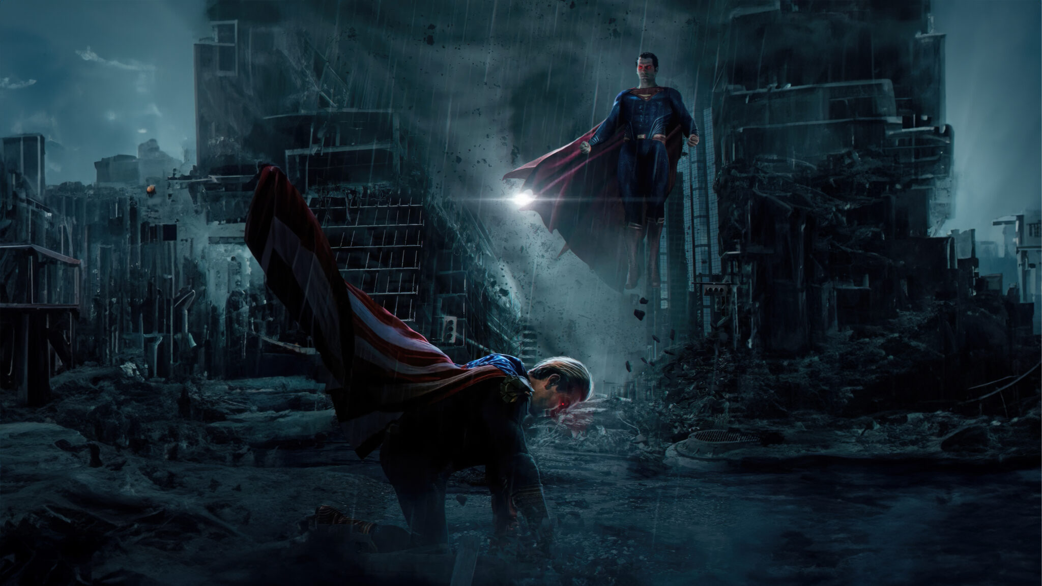 Homelander And Superman Icons Of Two Worlds 2024 (3840x2160) - Free 4k ...