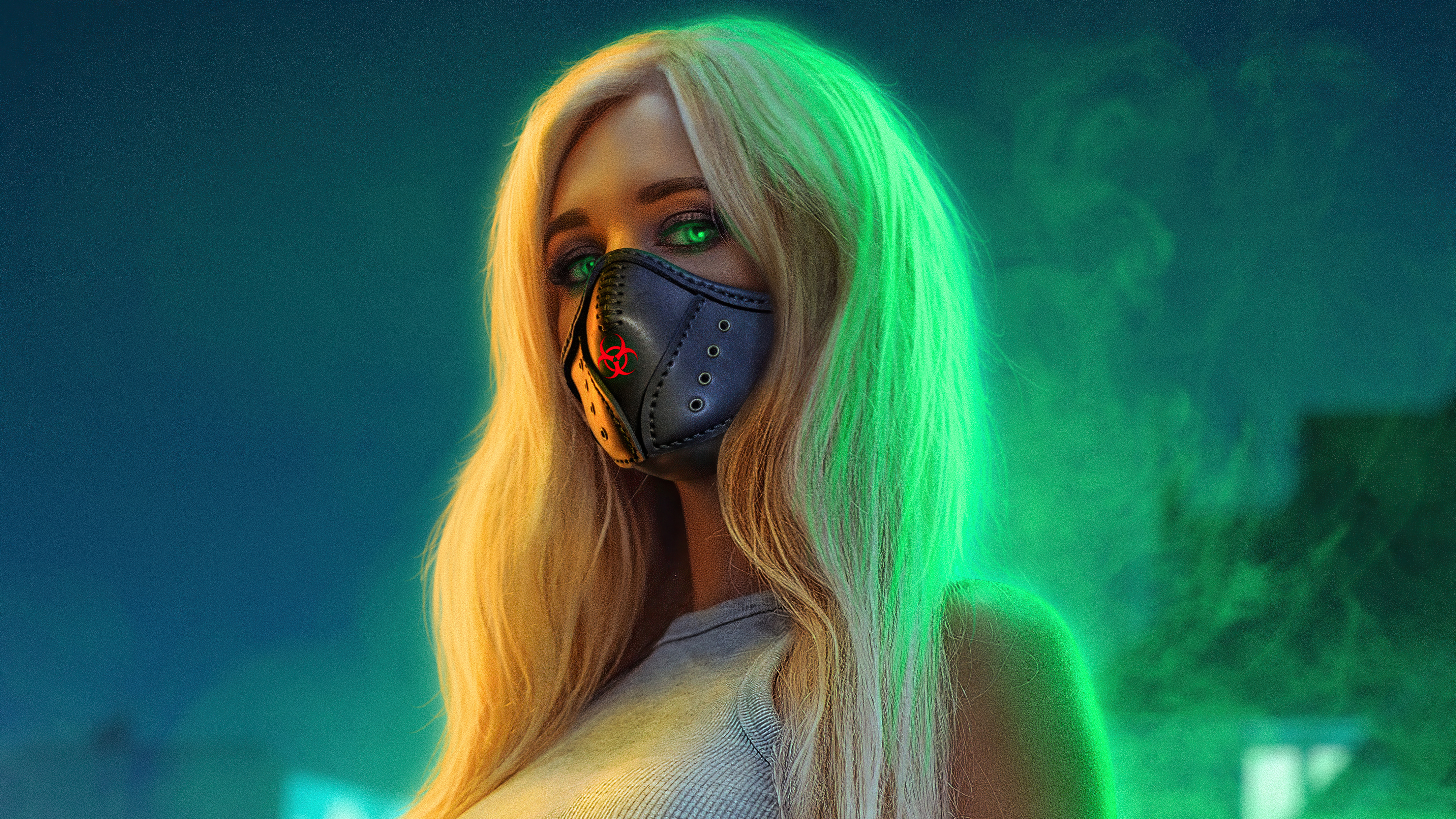 mask street girl 4k dq.jpg