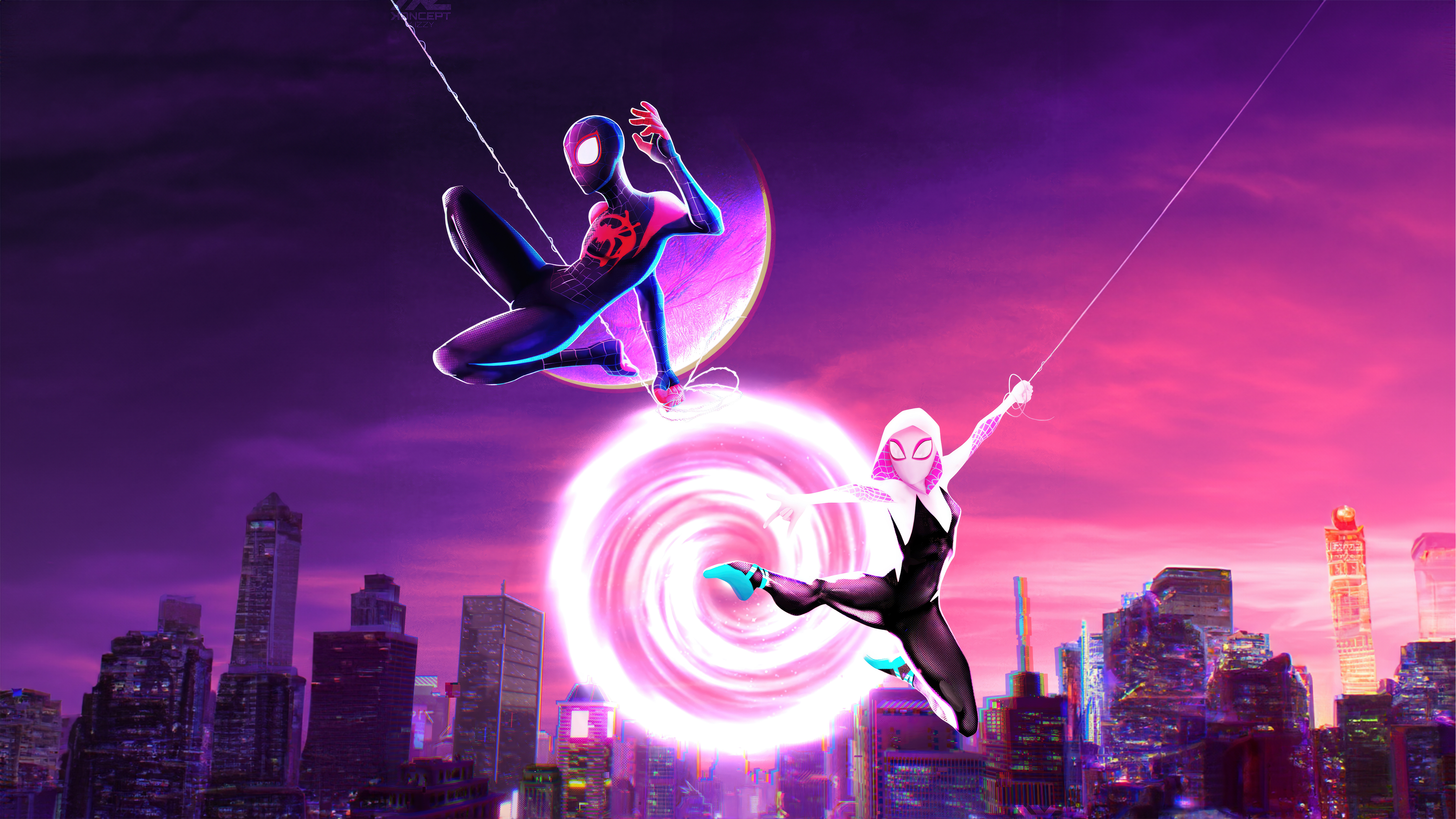 miles and gwen in spiderman across the spider verse 2023 f3.jpg