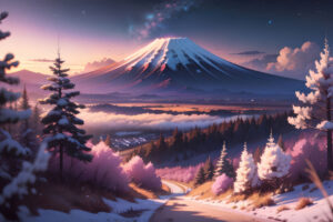 mount fuji dreamy digital art hd.jpg