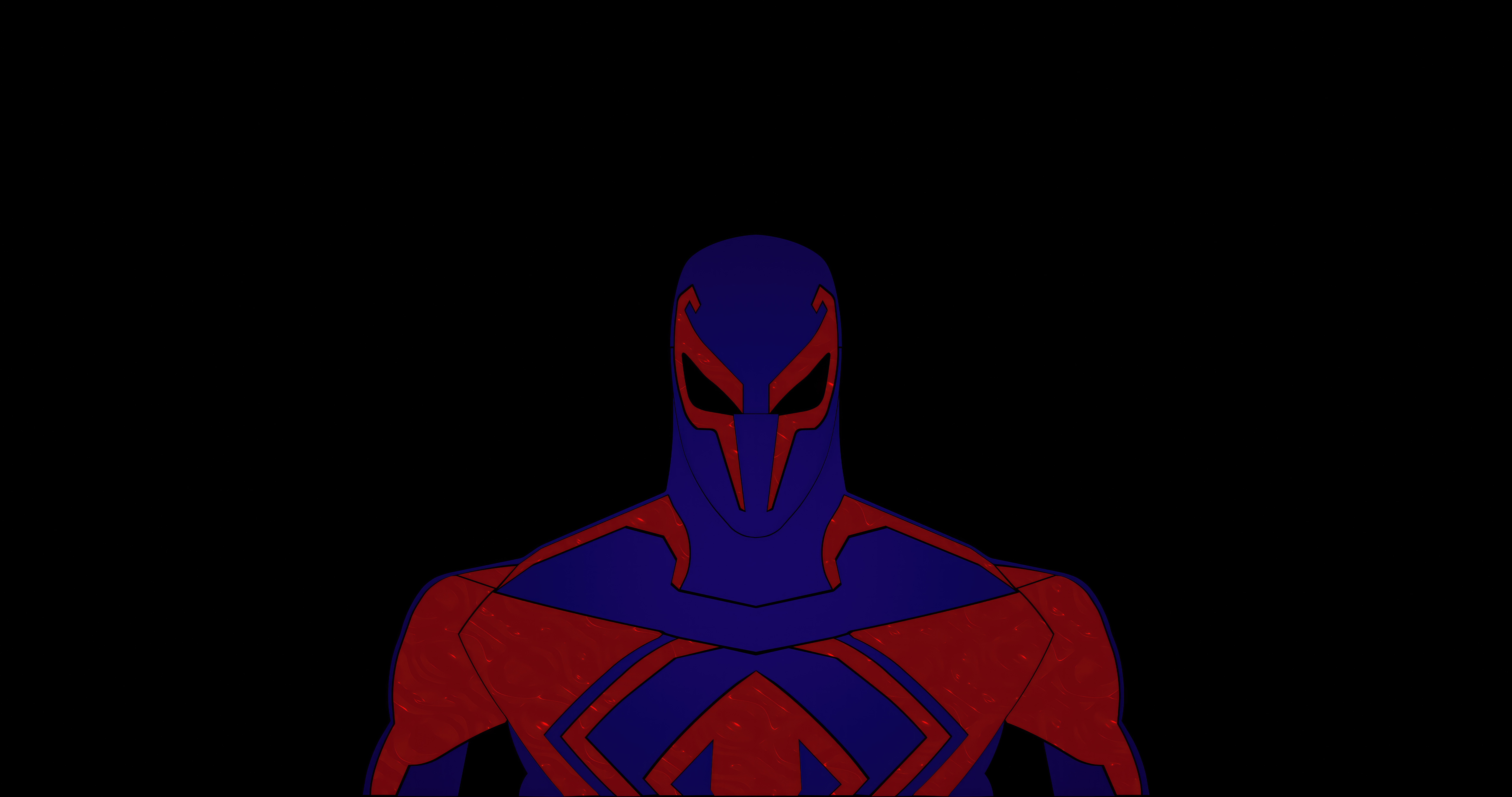 spiderman 2099 spiderman miguel o hara superheroes minimalism minimalist artist artwork digital art hd 4k 5k ij.jpg