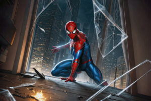 spiderman facing danger with courage bx.jpg