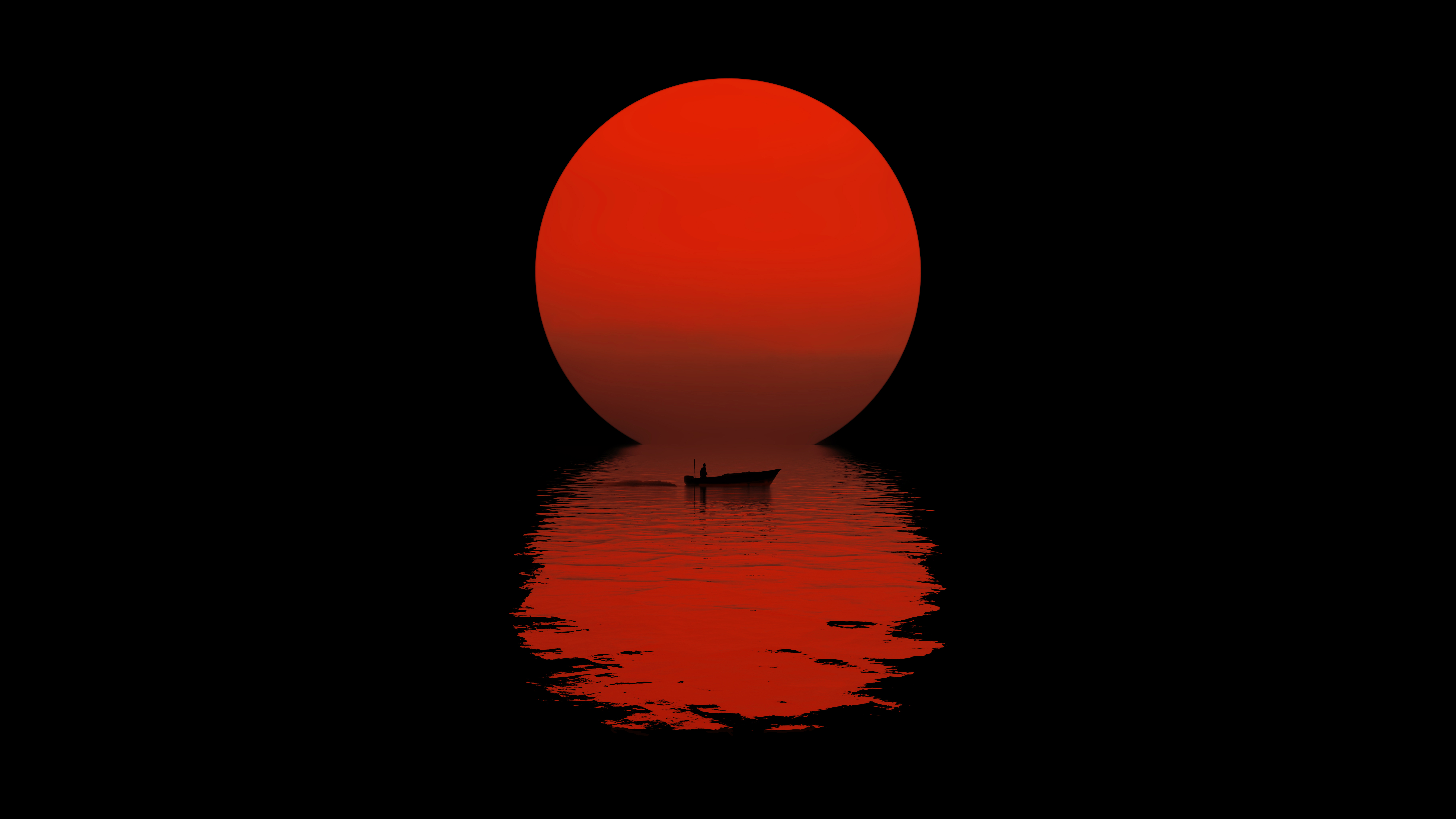 sunset s echo nighttime serenity on the water dark oled ai.jpg