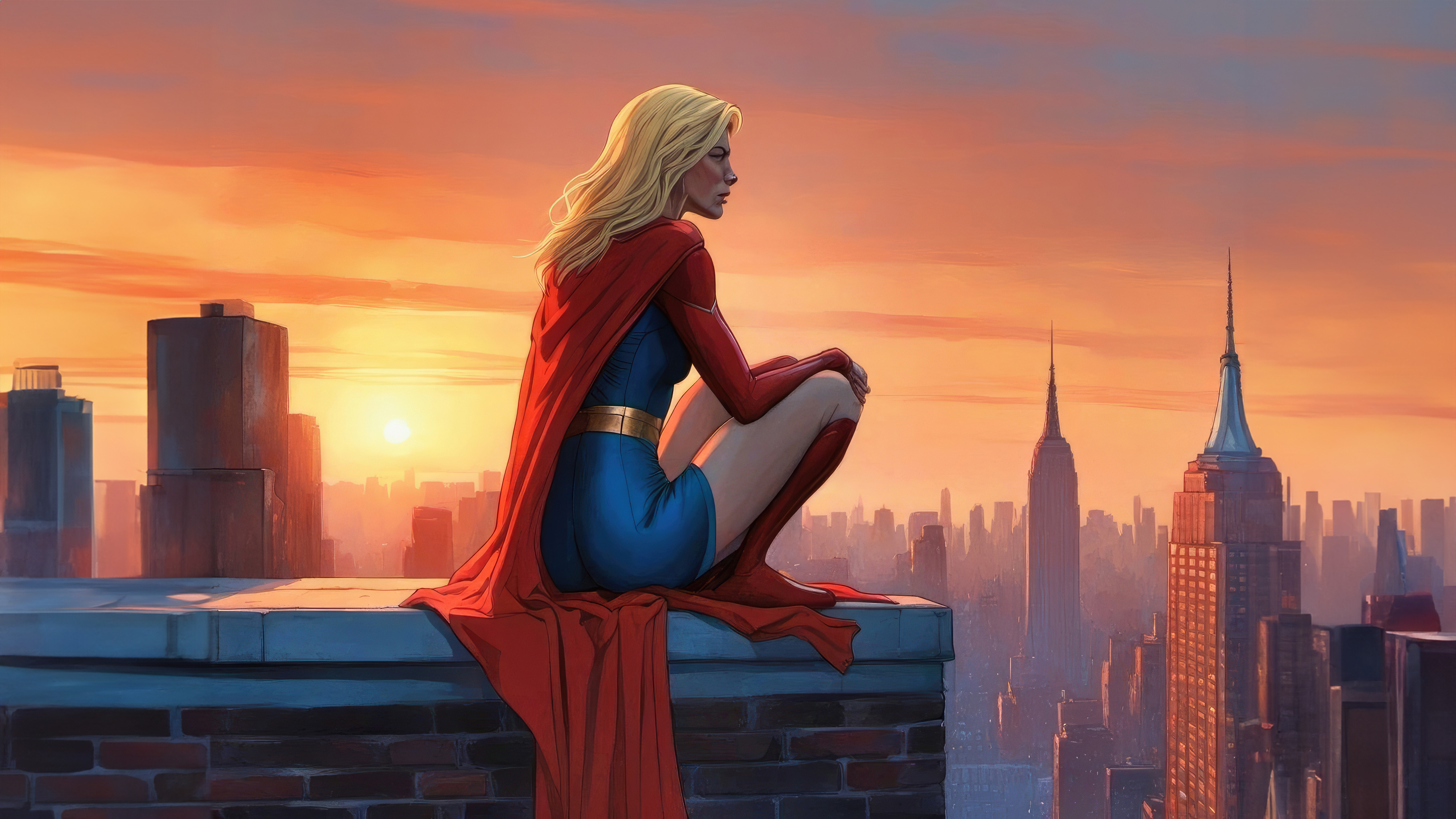 supergirl sitting building top 5k gq.jpg