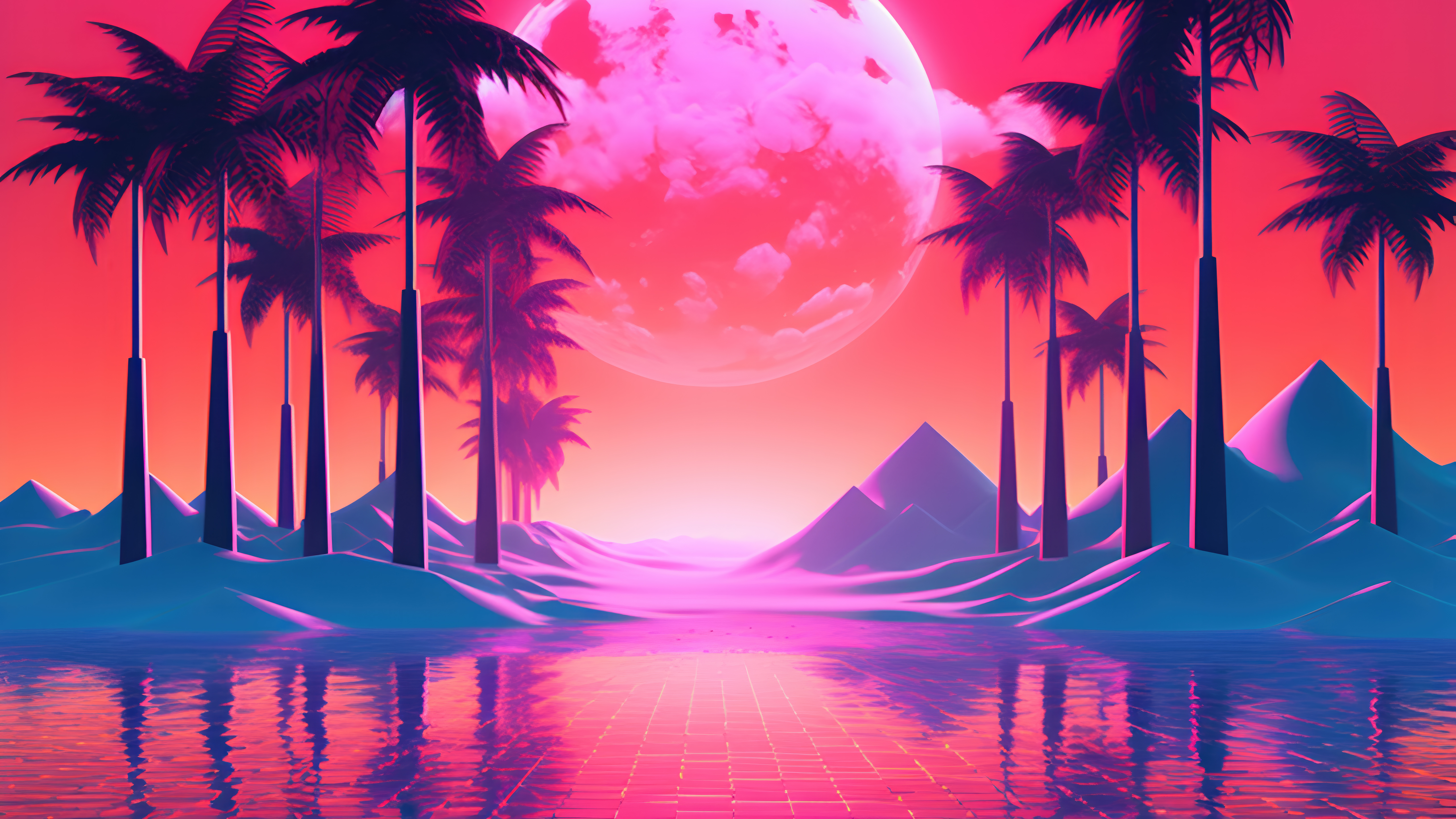 Artistic, Vaporwave, Neon, Retro Wave, Minimalist, HD wallpaper | Peakpx