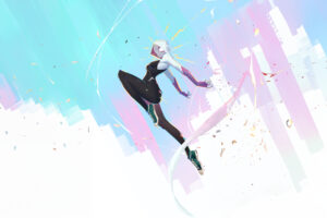 vibrant portrait of spider gwen stacy hn.jpg