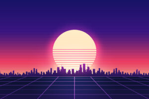 retrowave city sunsrise grid 4k t7.jpg