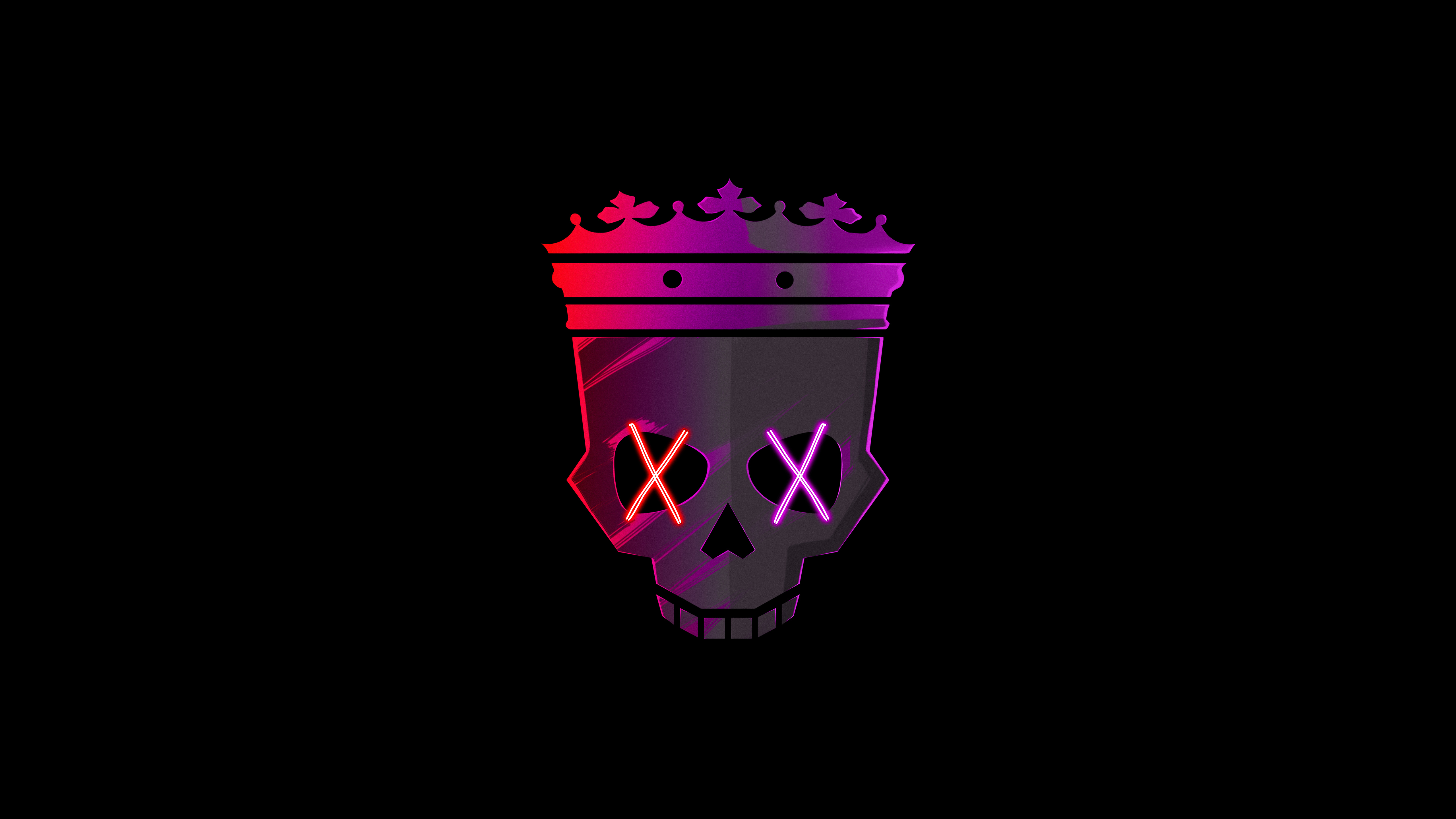 skull with crown minimal 5k 30.jpg